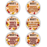 MAUD'S front packaging showing full 42ct fall variety, seasonal convenience