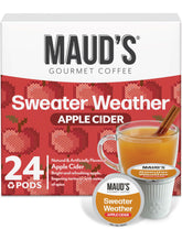 Maud's front box packaging showing 24ct and Sweater Weather branding for easy selection