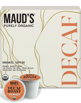 Maud's front packaging showing 16ct box and organic label for clear buying info
