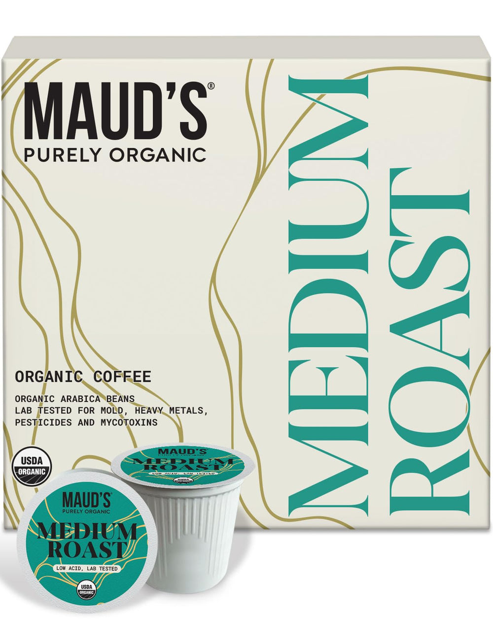 Maud's front packaging 16ct showing box and brand for easy identification and convenience