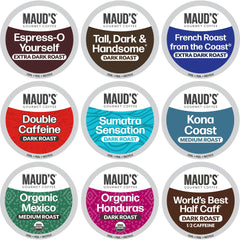 Maud's front packaging 40ct showing variety pack and convenience