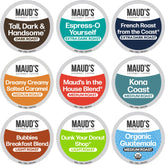 Maud's front packaging showing 80-count variety pack and brand benefit