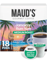 Maud's front packaging showing 18ct pods and bold flavor for quick selection