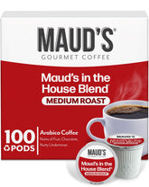 MAUD'S front packaging showing 100ct pods and clear flavor branding for convenience