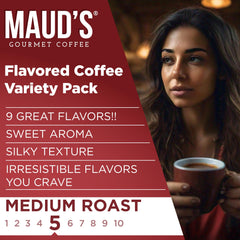 MAUD'S pod inserted in single-serve machine brewing coffee, fast convenient brewing benefit