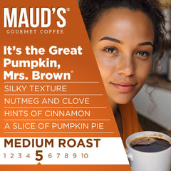 MAUD'S pod inside a single-serve brewer producing a fresh cup quickly