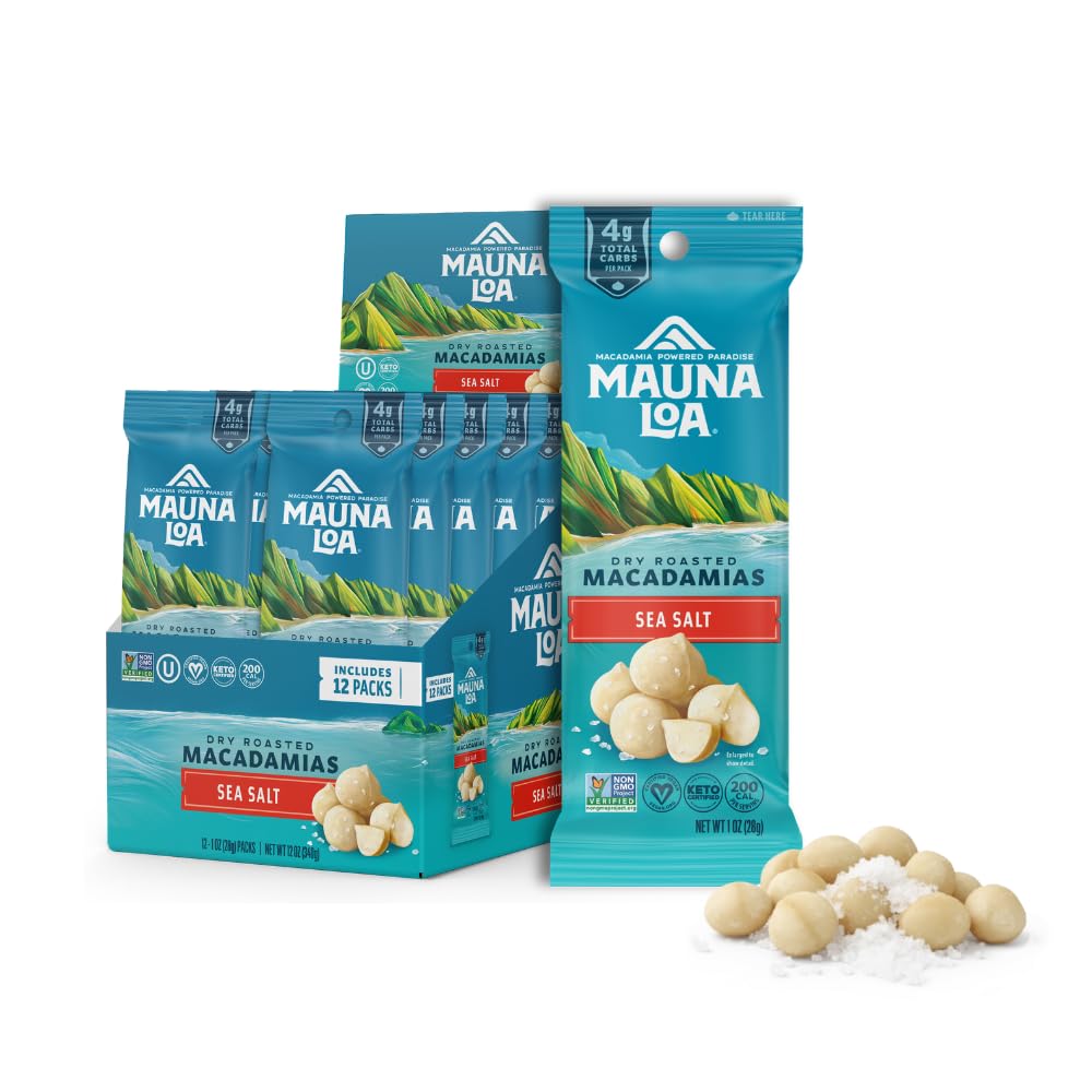 Mauna Loa front packaging showing 12 single-serve packs and brand