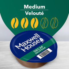 Maxwell House close-up of a T-Disc showing sealed pod and freshness benefit