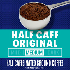 MAXWELL HOUSE ground coffee close-up showing texture and rich aroma