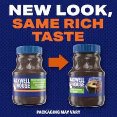 MAXWELL HOUSE instant granules texture close-up that dissolves quickly