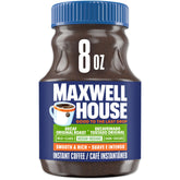 MAXWELL HOUSE jar front view showing label and easy-open lid, convenient storage