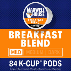 Maxwell House pod lid detail with recyclable instruction for simple disposal