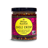 Maya Kaimal jar front view showing label and jar benefit: pantry-ready flavor