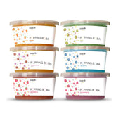 Mayde front packaging showing six-flavor party kit, clear labels and bright colors benefiting easy selection