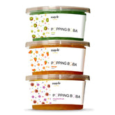 Mayde front packaging showing three tropical popping boba packs and vibrant colors, appealing presentation