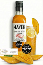 Mayer front packaging showing bottle and branding benefit: premium presentation