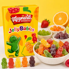 Maynards Bassetts open carton with sweets spilling out highlighting convenience and sharing