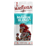 Mayorga front packaging showing 2 lb bag and organic badge for clear product identity