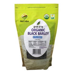 McCabe front package showing 2 lb bag and certification badges for organic quality