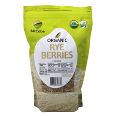 McCabe front package view showing organic label and 2 lb bag benefit: clarity