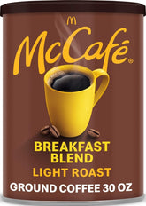 McCafe front canister view showing label and 30 oz capacity for convenience