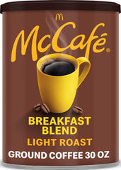 McCafe front canister view showing label and 30 oz capacity for convenience