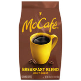 McCafé front packaging showing 30oz bag and bright citrus appeal for easy mornings