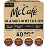 McCafé front packaging showing variety pack and count for easy choice