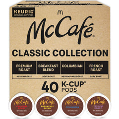 McCafé front packaging showing variety pack and count for easy choice