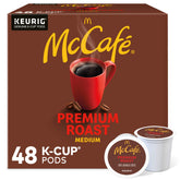 McCafé front box showing 48-count pack and convenience