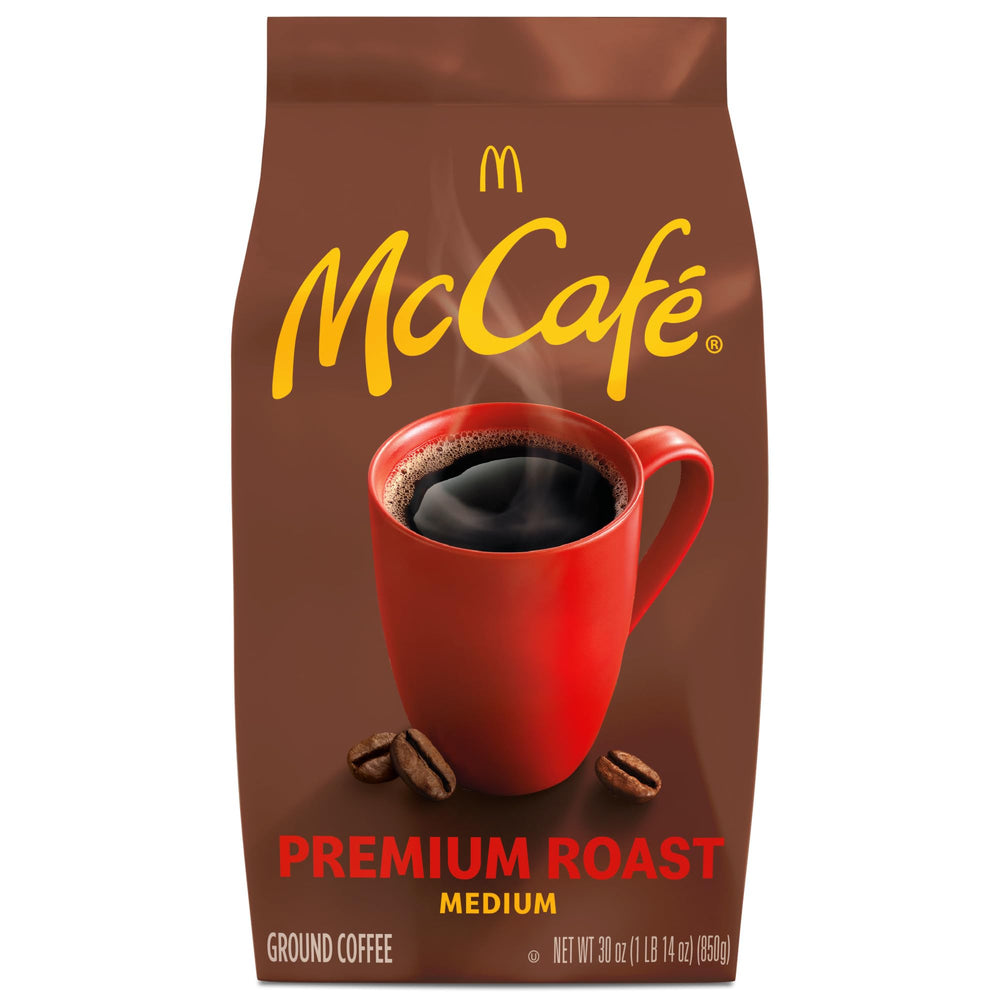McCafé front of bag showing branding and fresh-seal for consistent flavor