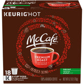 McCafe front packaging showing box and brand for easy identification and consistent taste