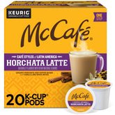 McCafé front packaging showing Horchata Latte, clear flavor branding and convenience