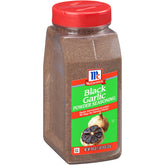 McCormick black garlic powder front packaging shows jar and branding for pantry benefit