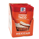 McCormick front packaging showing pack of 12 seasoning packets for easy pantry use