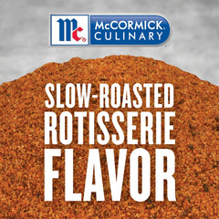 McCormick Culinary seasoning pouring from bottle to show easy dispensing benefit
