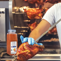 McCormick Culinary rubbed chicken ready to roast, showcasing rich flavor benefit