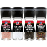 McCormick front packaging showing all four grinders for easy selection