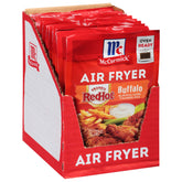 McCormick front packaging showing Buffalo seasoning for easy air-fryer meals