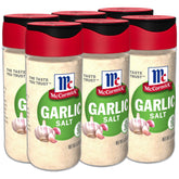 McCormick garlic salt front packaging showing clear brand and size, boosts pantry convenience