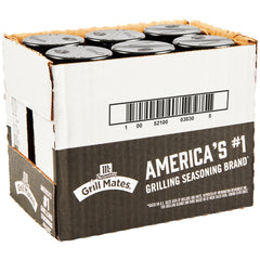McCormick front label showing roasted garlic and herb seasoning, clear branding and benefit