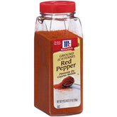 McCormick bottle front view showing label and bold red spice, easy identification benefit