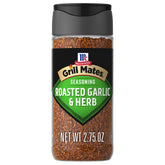 McCormick front packaging showing roasted garlic and herb seasoning benefits
