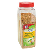 McCormick container front view showing label and 21 oz size benefit