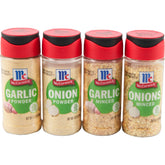 McCormick variety pack front box showing all four jars for pantry convenience