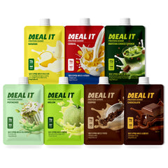 MEAL IT front packaging showing seven flavor packets and brand visibility