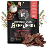 MEAT ARTISAN Wagyu front packaging showing premium steakhouse snack benefit