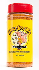 Meat Church Honey Hog close-up texture highlighting granules and sweet spice balance