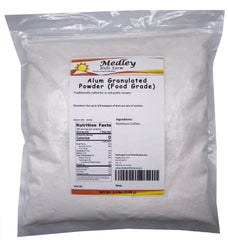 Medley Hills Farm alum front packaging shows sealed resealable bag and label benefit freshness