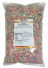 Medley Hills Farm front packaging showing 1.5 lb bag and colorful marshmallows for convenience